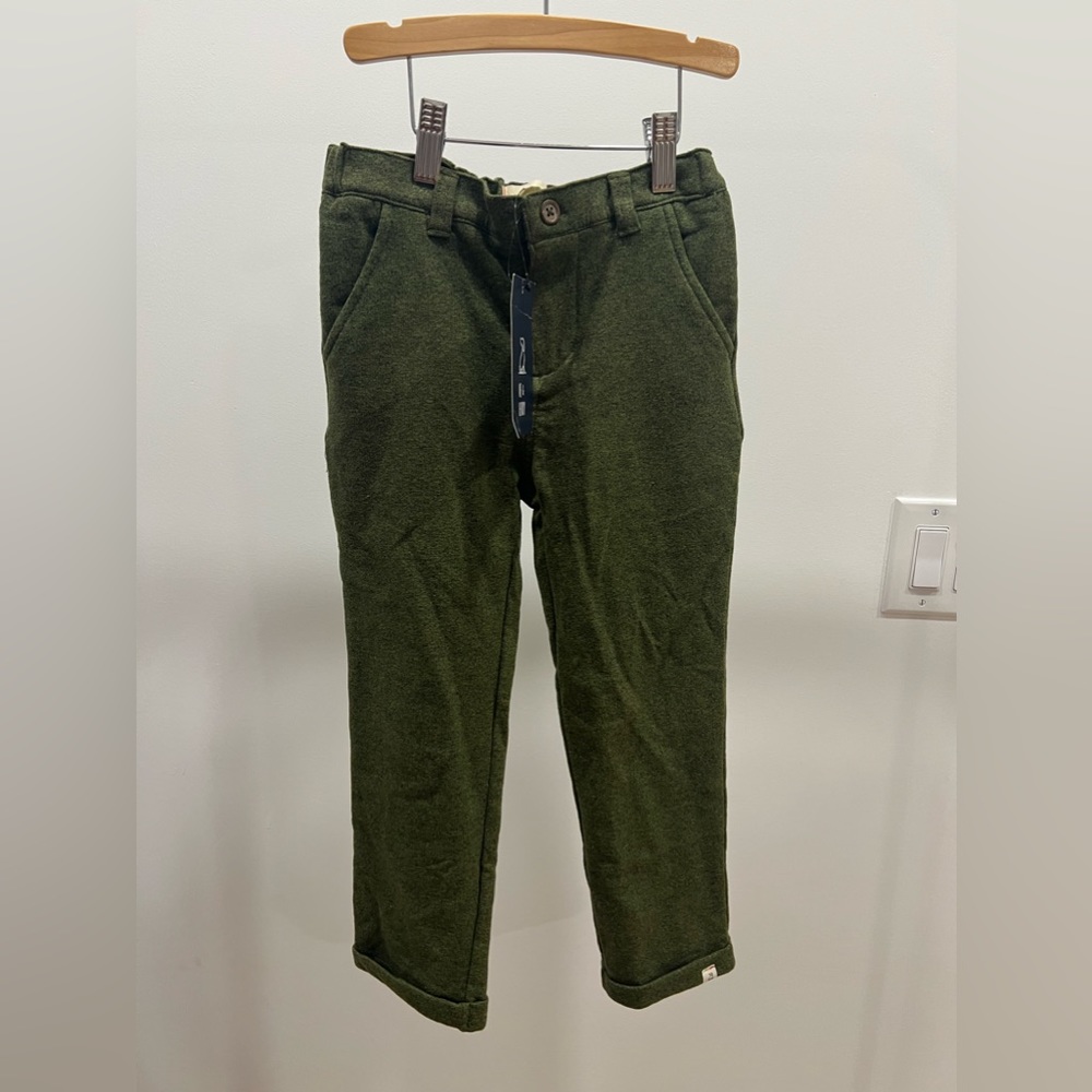 Boys Green Pant - Brand New w/tags
